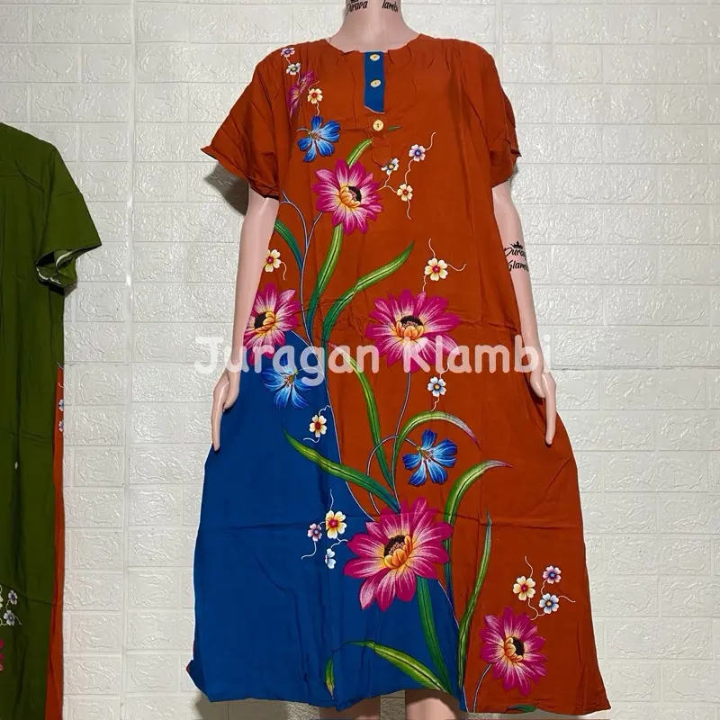 [Sesawi] Daster Alana 04 LD 120 Label Hitam bunga busui | baju santai wanita | baju tidur wanita Bumil Cantik Kancing Motif Menyusui Nyaman Rayon Ibu 2