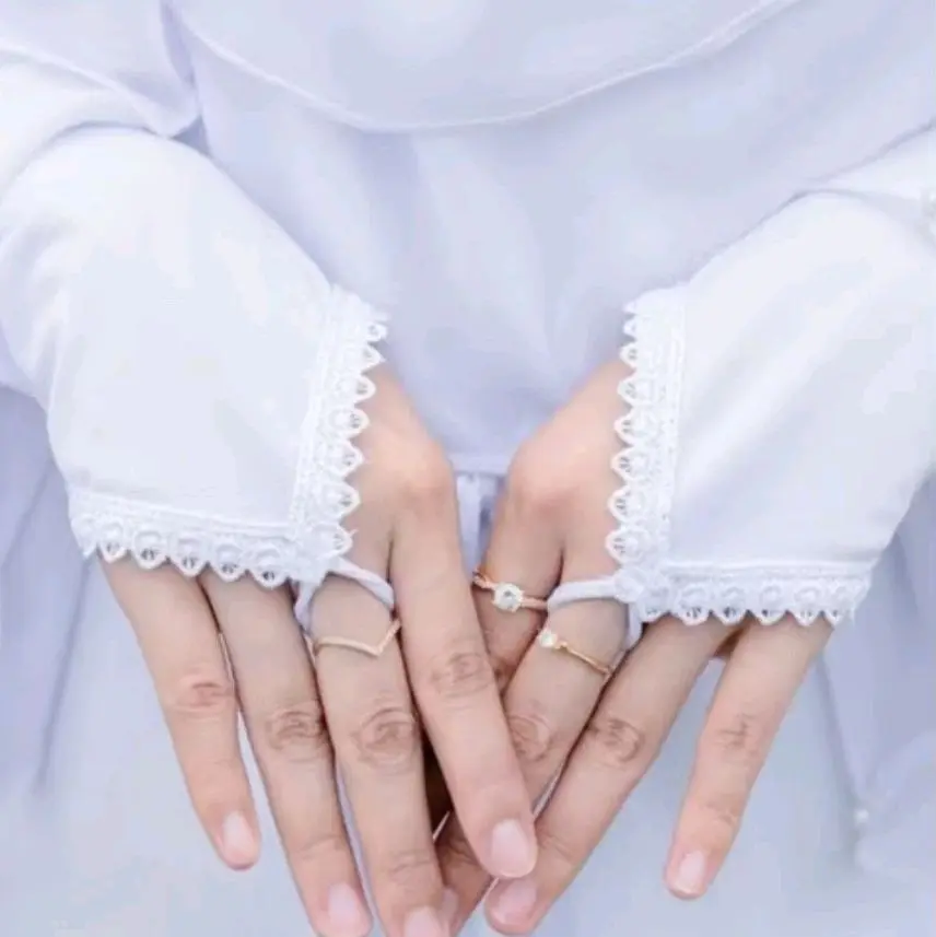 Handsock Cincin Renda / Handsock Tangan Panjang Bahan Adem elastis