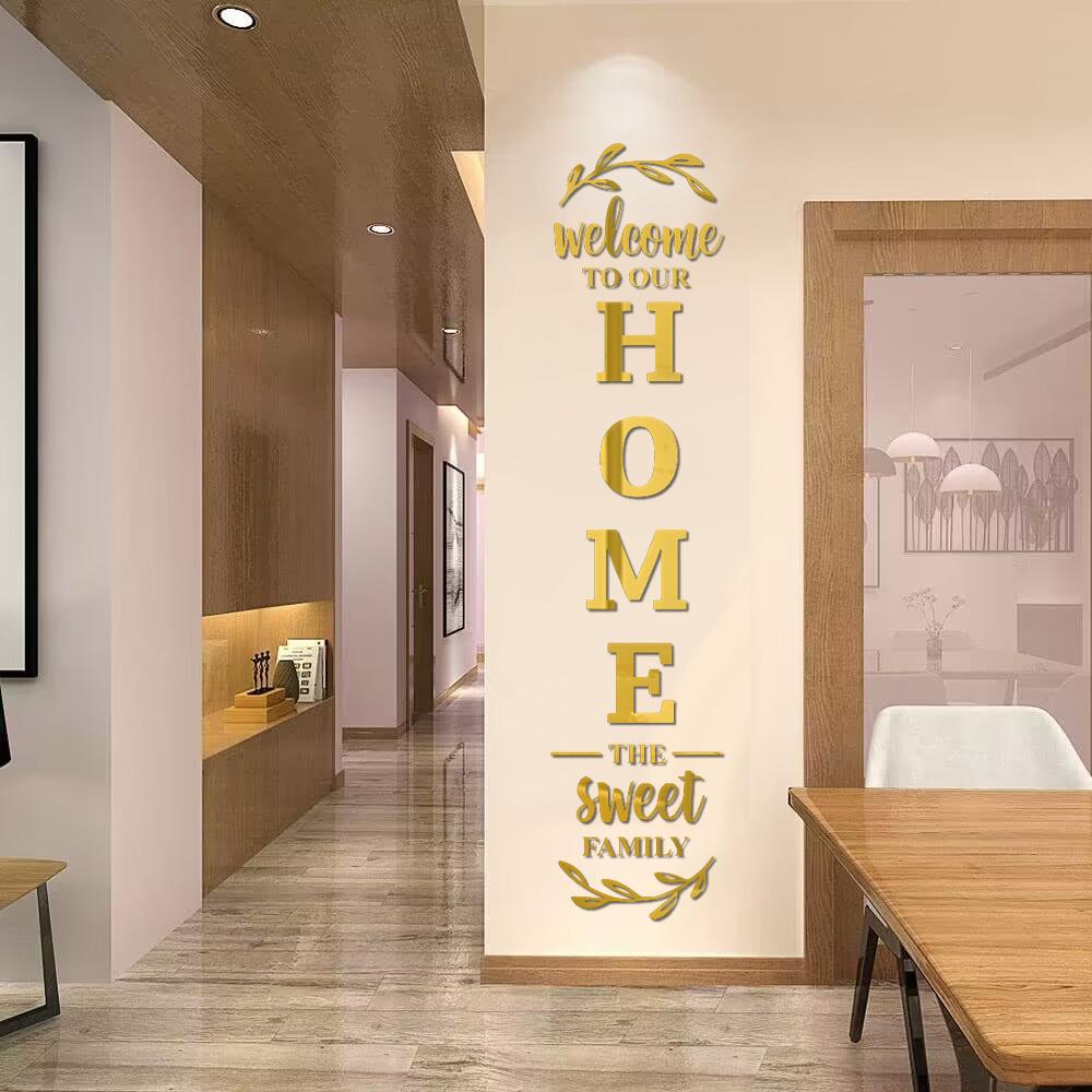 Stiker Dinding 3D "Selamat Datang di Rumah": Dekorasi ruangan modern, stiker dinding keluarga yang hangat dan mempercantik suasana rumah. Dekorasi rumah kreatif dengan pesan sambutan yang meningkatkan rasa memiliki. Stiker Dinding 3D "Selamat Datang di Rumah": Dekorasi ruangan modern, stiker dinding keluarga yang hangat dan mempercantik suasana rumah. Dekorasi rumah kreatif dengan pesan sambutan yang meningkatkan rasa memiliki.
