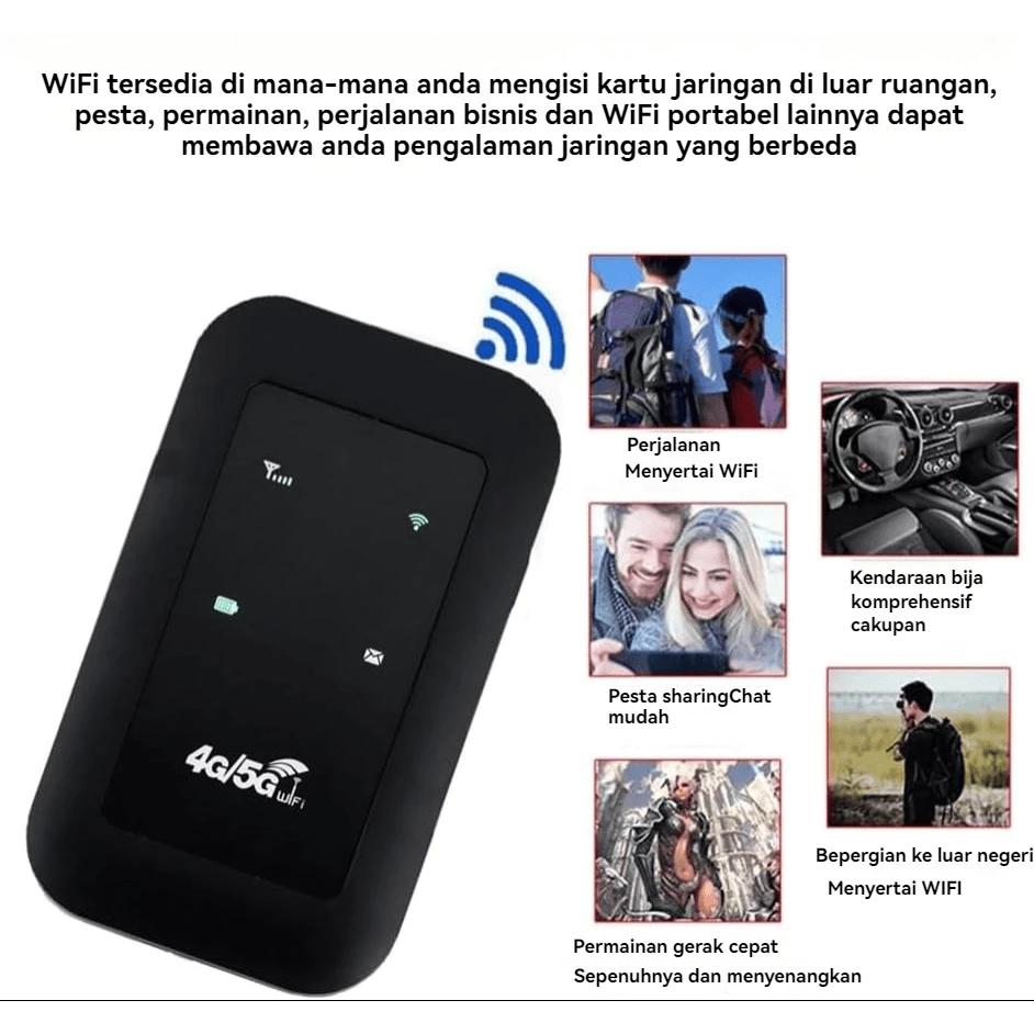 MF800-5 Mifi Modem wifi 5G All Operator sim card 150Mbps with 2100mAh Battery 4G\5G LTE Travel mini Mobile Broadband WIFI portable router Support 10 Devices