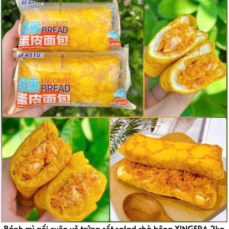  Bánh da trứng cuộn xốt salad chà bông Thức Ăn Food 