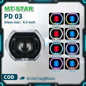 【MT STAR LIVE STREAMING】Projie Biled Matrix X1 High Low 4.5 Inch PD03 Putih Body Black Plus Kipas Premium Terbaru Hitam