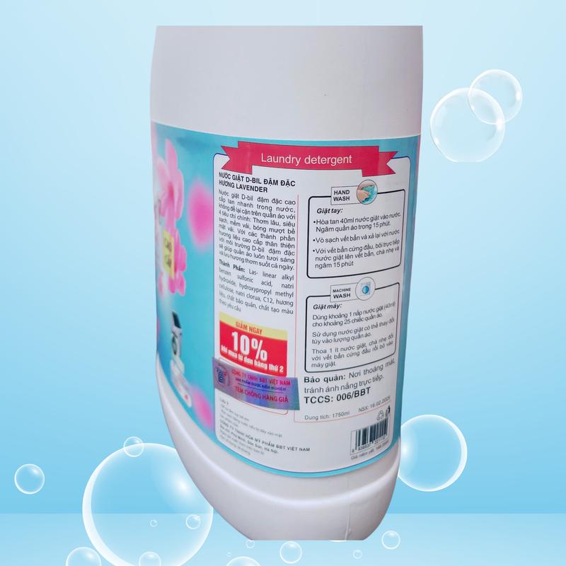 [ COMBO 7 CAN ] Nước Giặt Xả Lavender, dung tích 1700ML/CAN. Nước Giặt Siêu Đậm Đặc, Siêu Thơm, Combo siêu tiết kiệm. 2