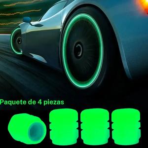 Tapa de vástago de válvula de llanta de coche, Cubierta de vástago de válvula de llanta de coche luminosa, Tapas de válvula luminosas adecuadas para autos, motocicletas y bicicletas