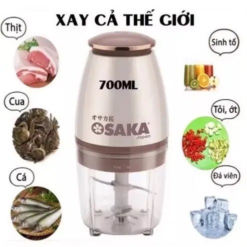 ￼Máy Xay Đa Năng Osaka Nhật Bản - Máy Xay Sinh Tố,Thịt Cao Cấp-Lưỡi Dao Lớn Không Gỉ 0