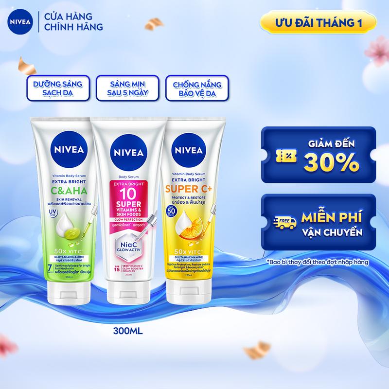 K Serum Dưỡng Thể NIVEA Extra Bright Sáng Da | Mờ Thâm & Đốm Nâu 170 ml - 93830 99193 99189 99191