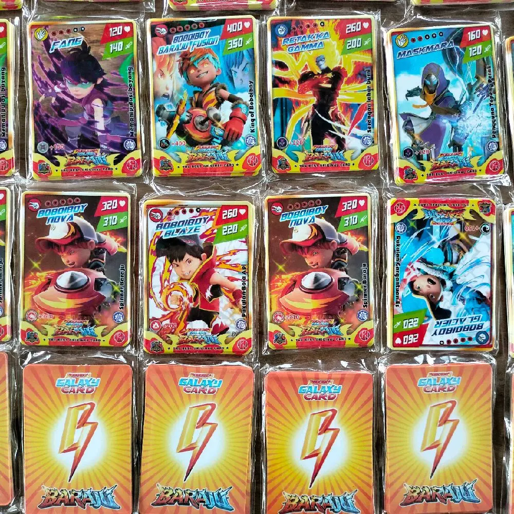 Kartu Boboiboy Hologram 60 pcs (5 pack) Terbaru dengan Desain Unik dan Karakter Favorit untuk Penggemar