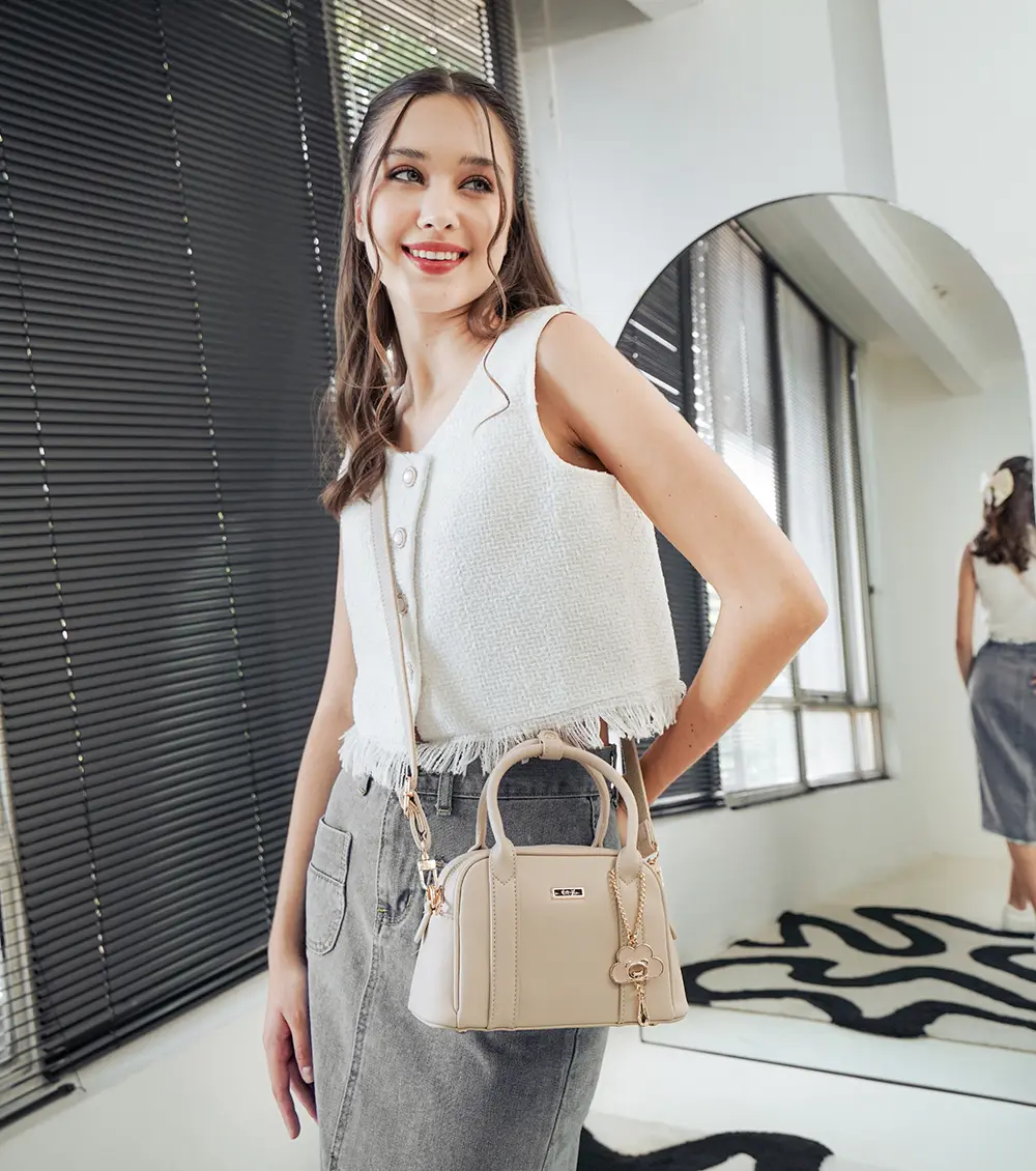 En-ji Musan Handbag - Cream