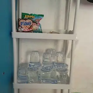 (LR)Rak Troli 4 Susun/Rak Dapur/ Rak Serbaguna Rak Model Segitiga Plastik Kokoh Kuat