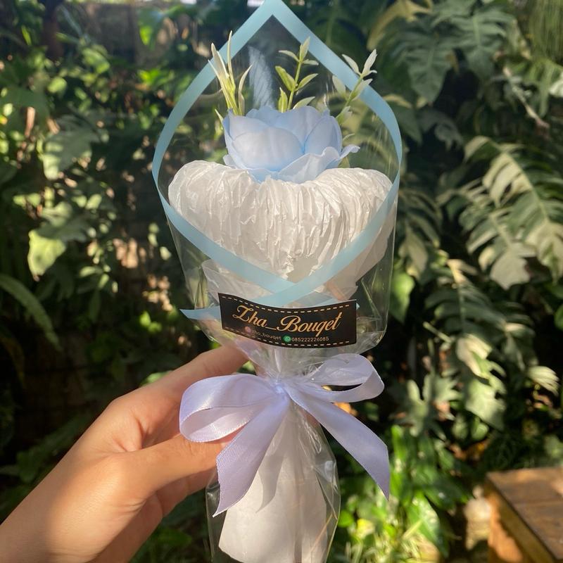 Buket single Rose bunga tangkai 4