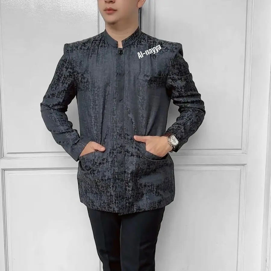 Baju jas Koko  al nayya  Muslim Dewasa - Bahan katun india Adem -