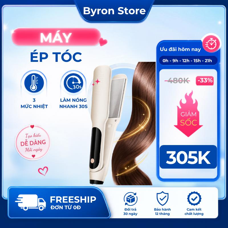 Máy Duỗi Tóc Ion Âm Tourmaline 5 Mức Nhiệt 240°C – Dưỡng Tóc, Chống Xơ Rối, Làm…