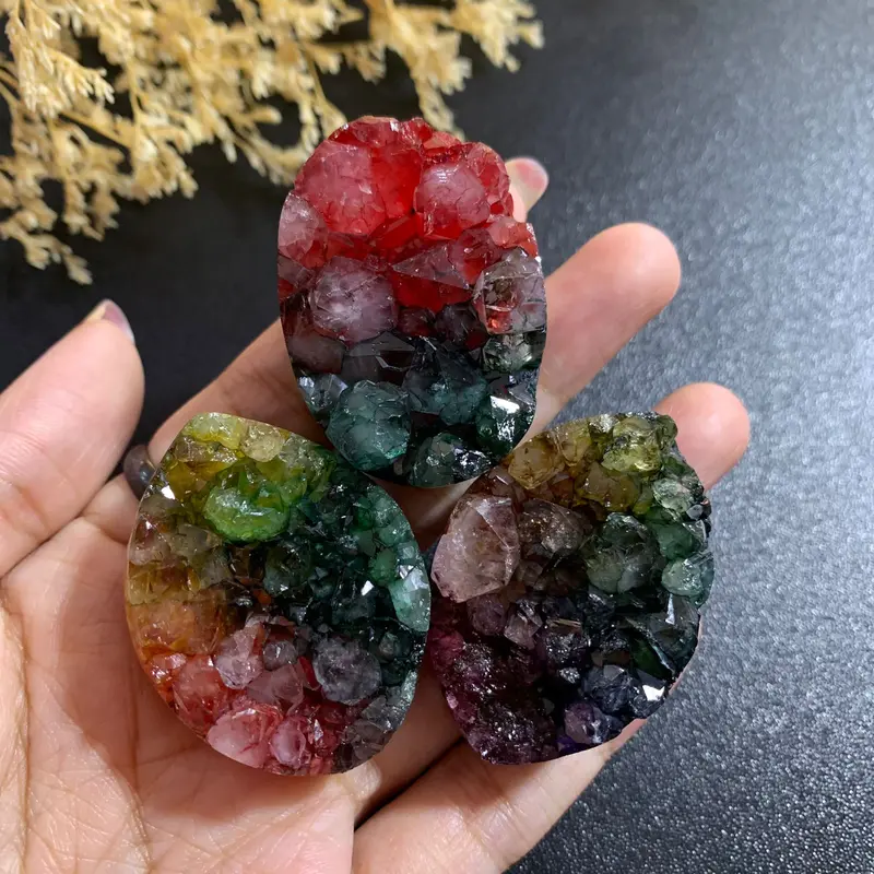 Gemstone / Druzy Es 4cm / Bahan craft 0