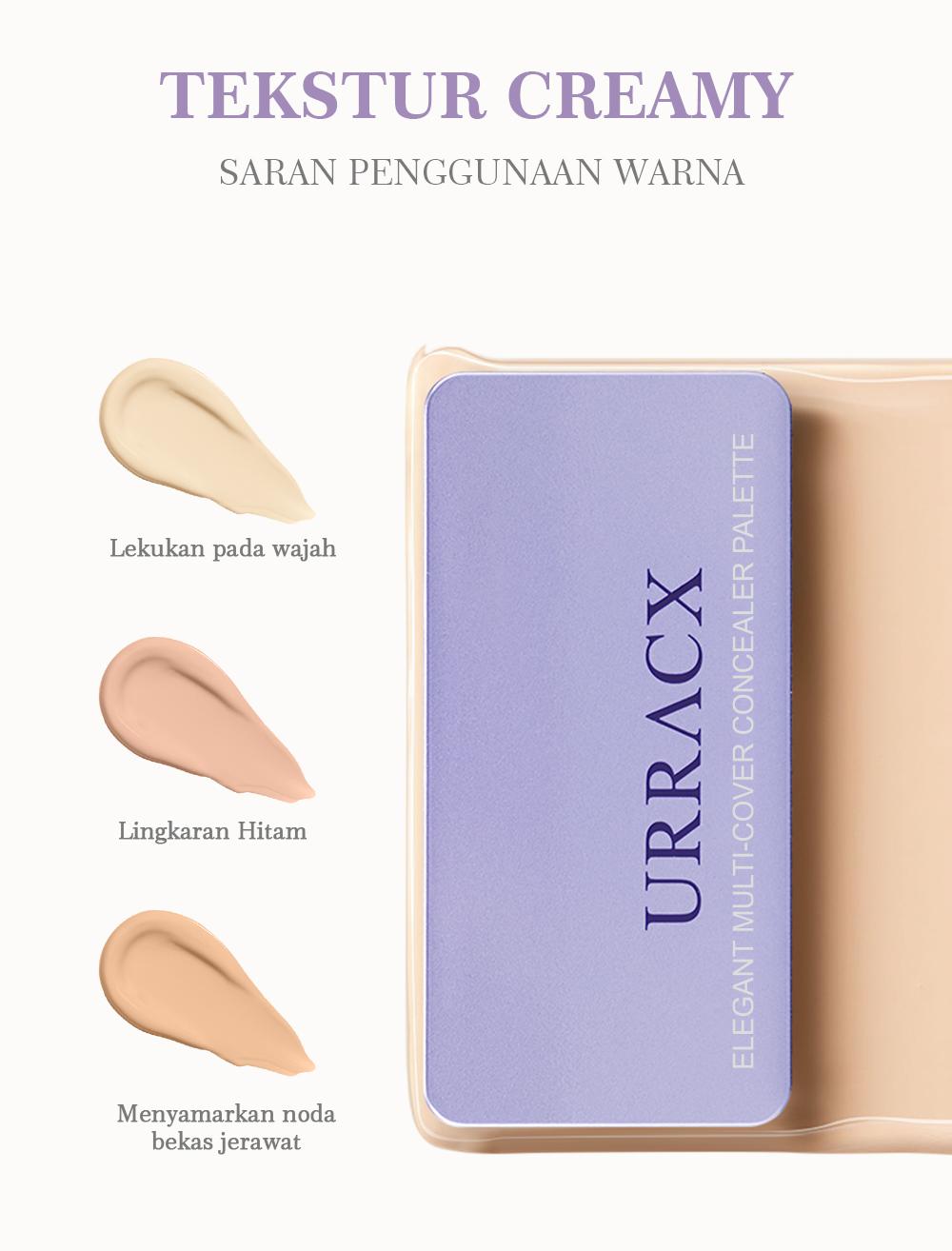 Urracx Concealer Palette Highlighter Contour 3 Warna--Concealer Urracx Concealer Palette Highlighter Contour 3 Warna--Concealer
