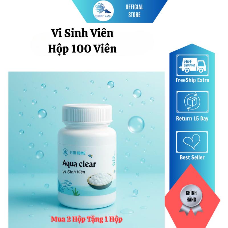 1 viên vi sinh dạng viên nén- vi sinh làm trong nước bể cá