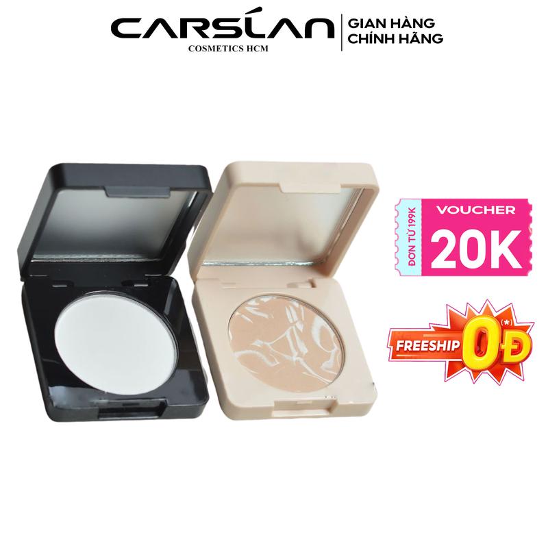 CARSLAN Combo phấn nén mini trang điểm kiềm dầu 12h chống nước hiệu quả tiện lợi 1.5g phấn phủ nén carslan bản mới 2.0