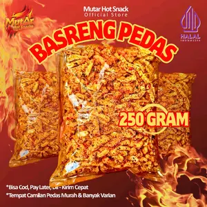 Camilan Basreng Pedas Daun Jeruk 250 Gram
