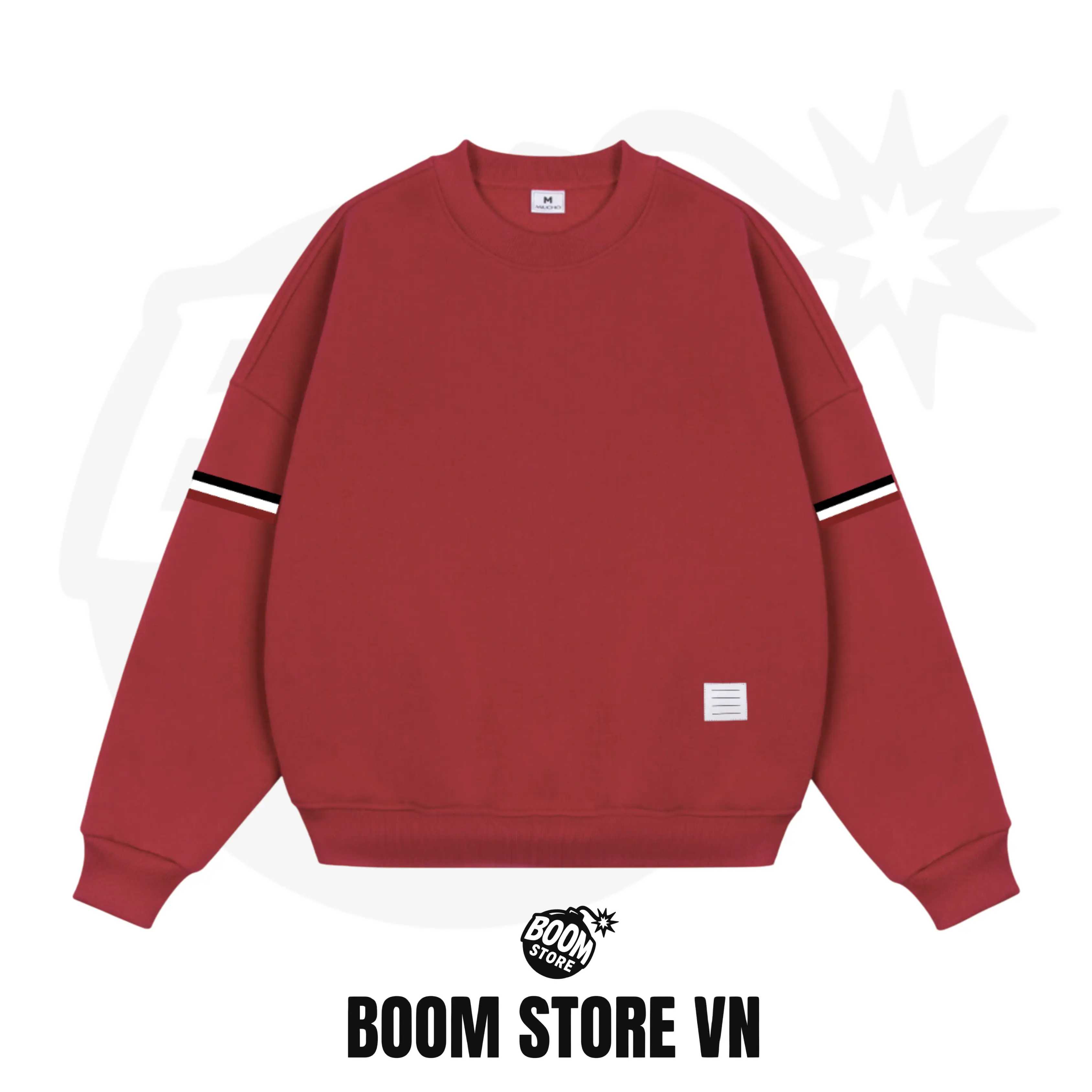 [XẢ KHO] ÁO SWEATER UNISEX NỈ BÔNG HÀN COTTON DÀY DẰN CỔ TRÒN FORM BOXY NAM NỮ PHỐI SỌC - BY BOOM STORE VN | BigBuy360 - bigbuy360.vn