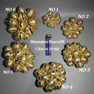 isi 20 Biji Klintingan Kuningan Krincingan Kucing Klinting Gawok Gung Seng Aksesoris Gantungan Tarian Jaipong Gedruk Ludruk