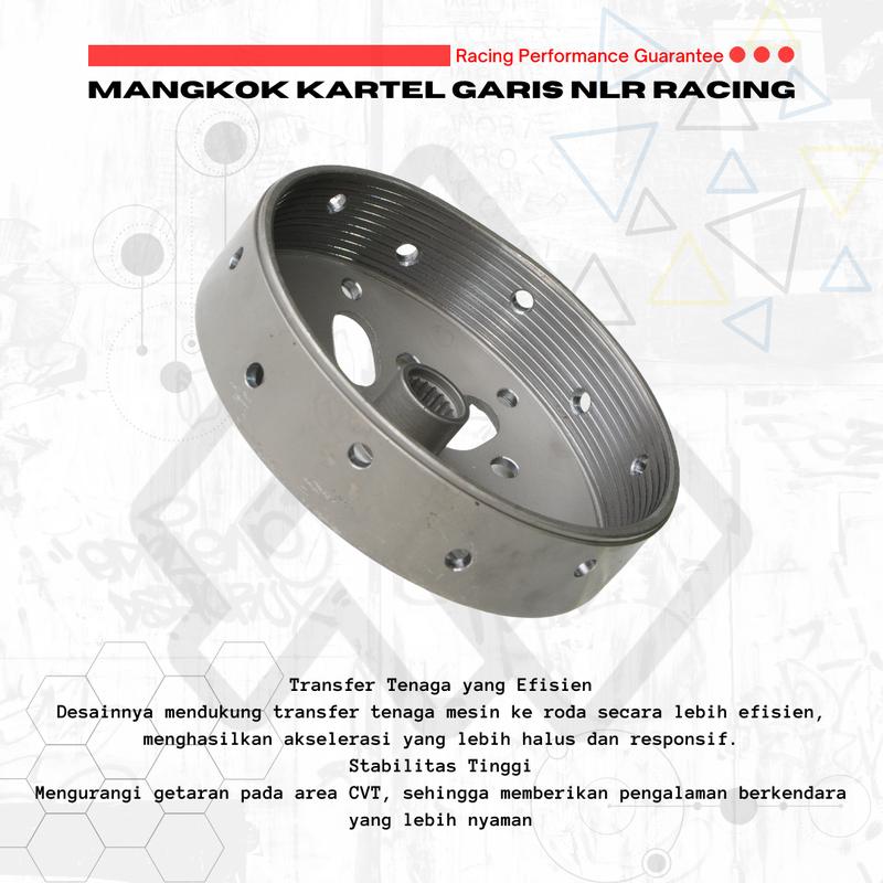 MANGKOK GANDA KARTEL GARIS ANTI GREDEK DAN ANTI SLIP UNTUK VARIAN Motorcycle VARIO NMAX MIO Karbu BEAT FINO 1