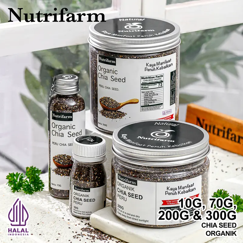 NUTRIFARM CHIA SEED 200GRAM CHIA SEED NATURAL ORGANIK 0