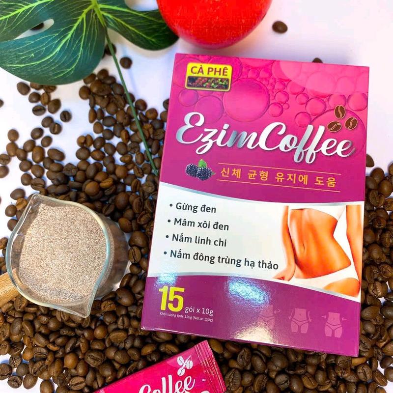 combo 2 hộp Cà phê Mâm Xôi Ezimcoffee_1 hộp 15 gói cafe hoà tan