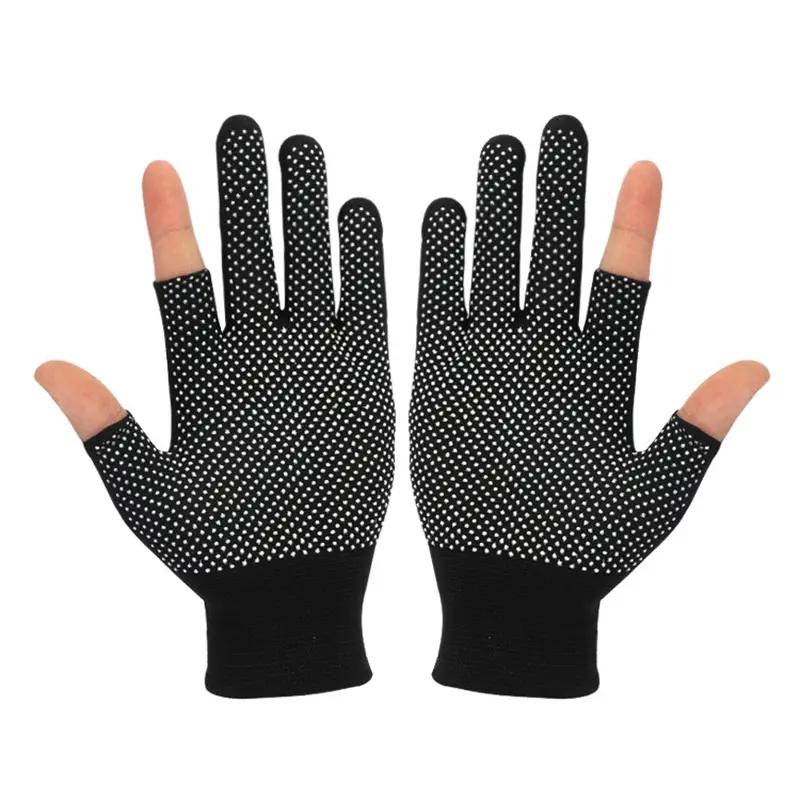 không trượt màn hình cảm ứng bằng nylon găng tay mùa hè đàn ông phụ nữ môn thể thao cưỡi ngựa ngoài trời sức khỏe không thể hít thở - kem chống nắng nửa găng tay ngón tay