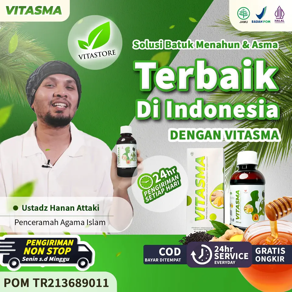 MADU VITASMA ORIGINAL PAKET 1 BOTOL - BANTU MENCEGAH BATUK PERNAFASAN