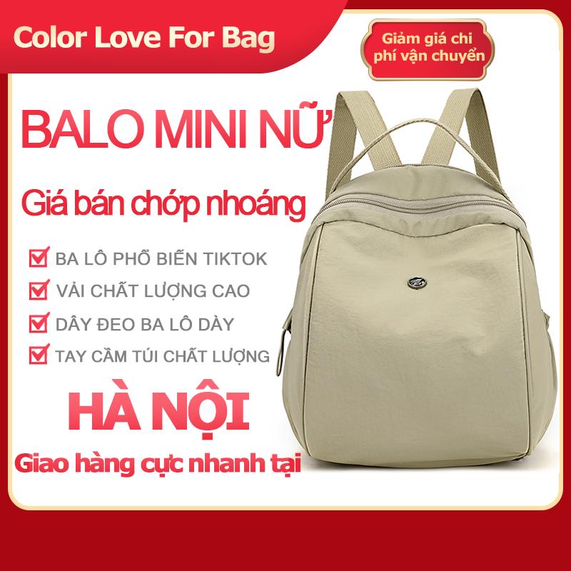 balo mini nữ 2025, ba lô vải nylon, thiết kế dễ thương và đơn giản, nhẹ và dễ cất giữ, có thể phù hợp với bất kỳ phong cách quần áo nào,balo nữ