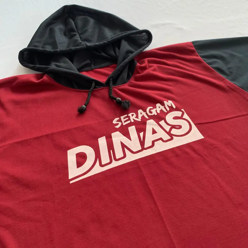 BISA COD Kaos Baju Petani Seragam Dinas Basahan Kerja Petani Lengan Panjang Berkudung / Kupluk / Topi 7