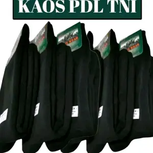 paket 1 pasang  3 pasang dan 6 pasang kaos kaki pdl TNI termal tebal warna hitam