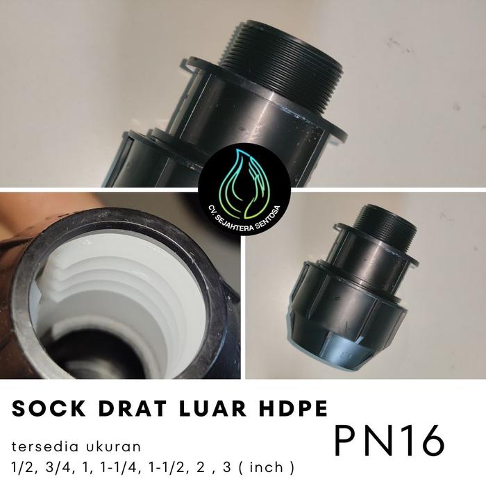 Thread Luar Jual Sock Drat Luar HDPE 1-1/4