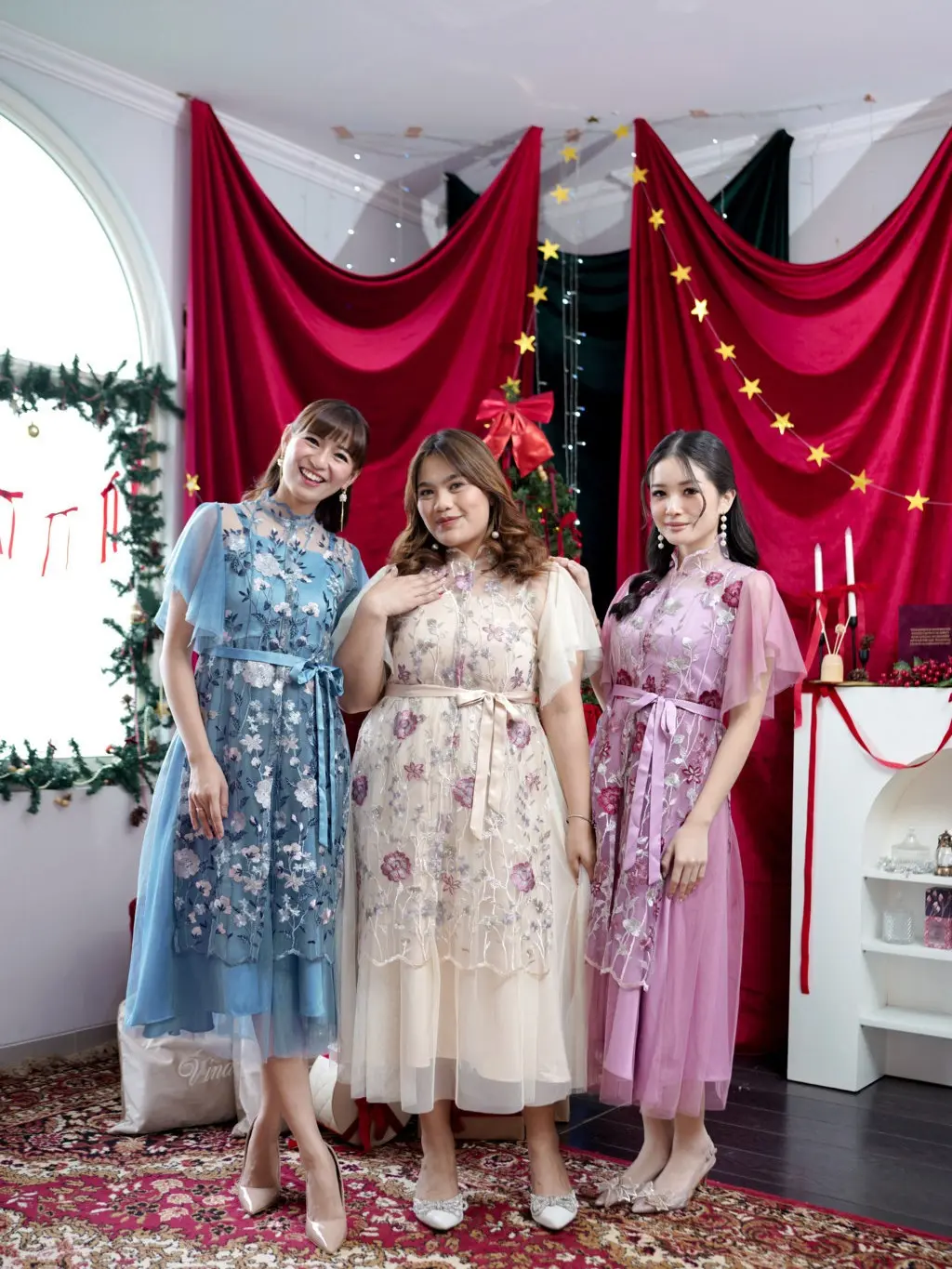 Miss Nomi - Ravienna Dress Pesta / Gaun Party / Brukat / Brokat / Mewah Elegant / Natal / Kondangan / Graduation Formal Panjang Tile Wanita Simple Wisuda