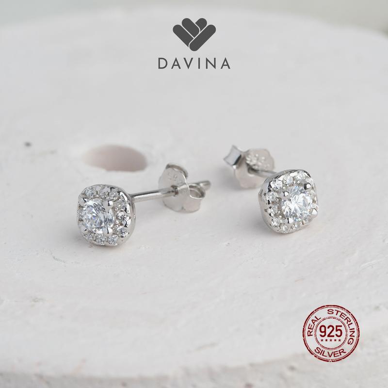 DAVINA Ladies Leilanie Earrings Sterling Silver 925 - Anting Wanita Perak S925 Tusuk Mata Kecil 3