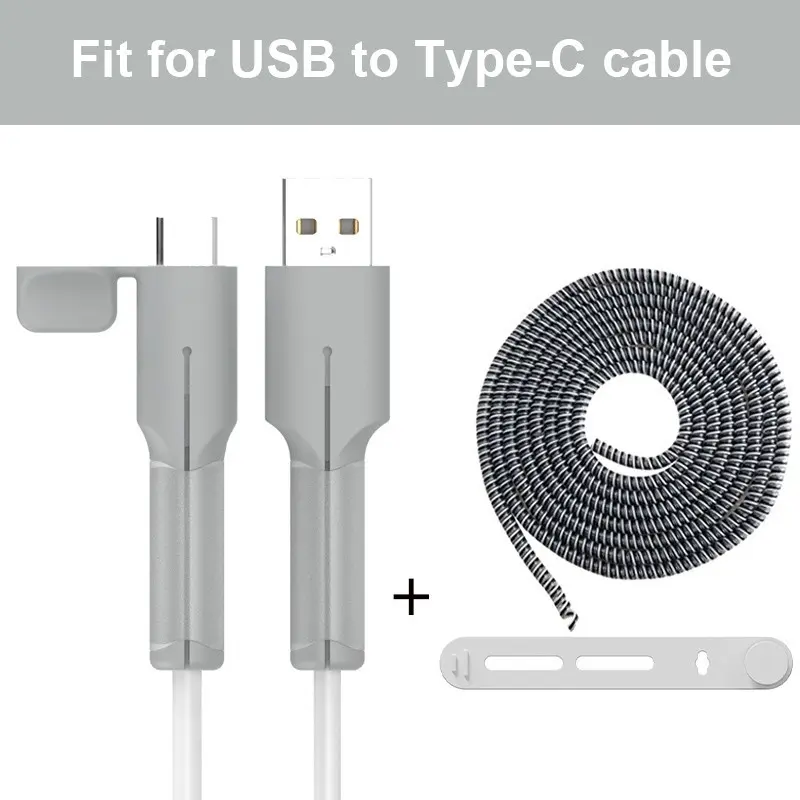 USB KE TYPE-C-Abu-abu