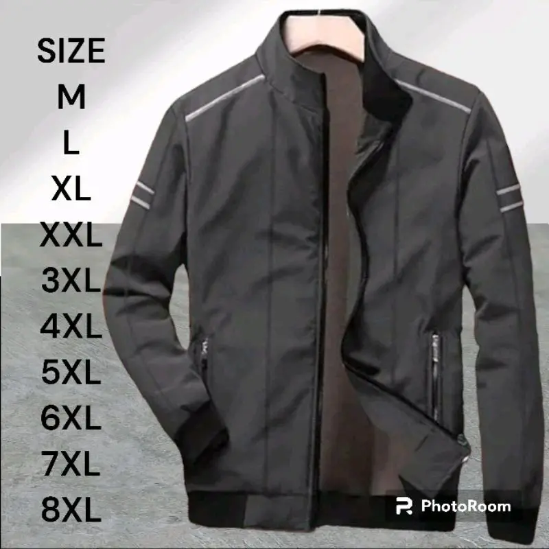Jaket Cowok Jumbo 2Xl-8Xl jasket winter rubby bahan parasut Taslan Jaket Big size ellegan 0
