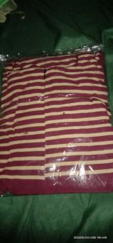 Product Review of Kaftan Miska by Daster Qu - Gamis Kaftan Lebaran Motif Batik Salur Encim Home Dress Kaftan Rayon from T**i H**o 0