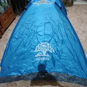 SPEEDS Camping Tent Tenda Camping Biru Kapasitas 1-3 Orang Tenda Otomatis Outdoor & Indoor Tenda Lipat 018-6