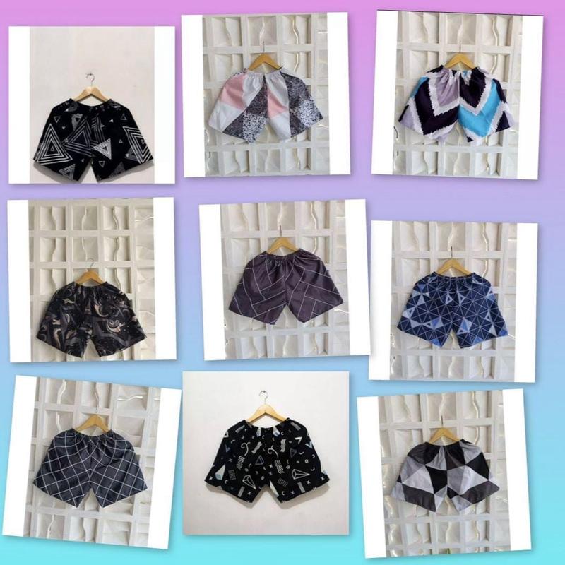 PAKET HEMAT 5PCS CELANA PENDEK ANAK PRIA WANITA BOXER KOLOR 8