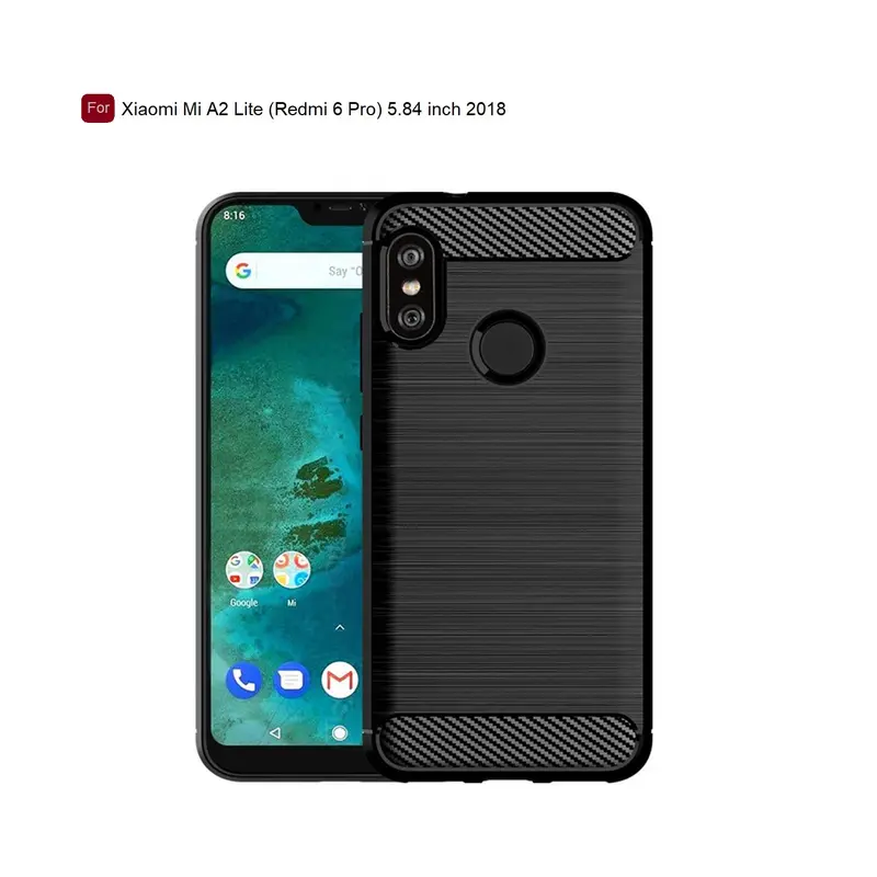 Soft Case For Xiaomii Mi A2 Lite (Redmi 6 Pro) 5.84inch 2018 Softcase Casing - Hitam 0