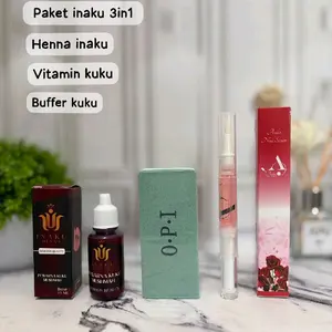 (3in1) PAKET INAKU+VITAMIN+BUFFER INAKU INAI KUKU MUSLIMAH MAROON |HITAM |COKLAT |RED CHERRY SAH UNTUK SHOLAT