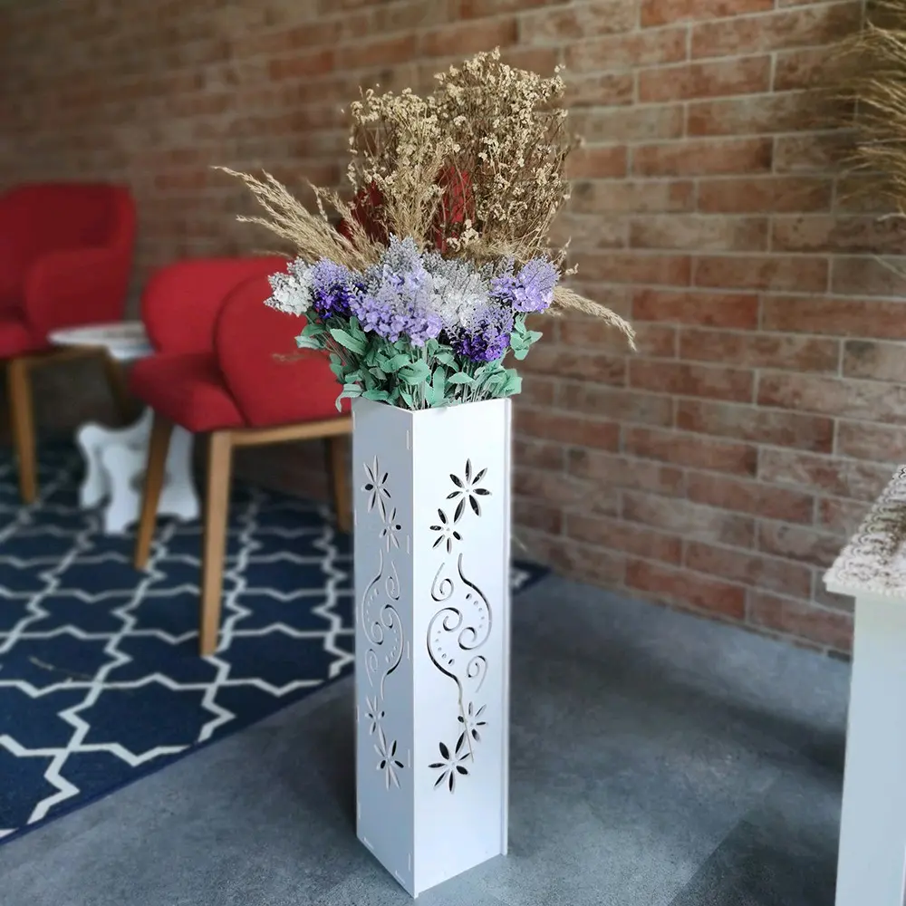 Tempat Payung Umbrella Organizer DIY Bisa untuk Vas Bunga Pot Bunga Tanaman Pampas  Rak Putih