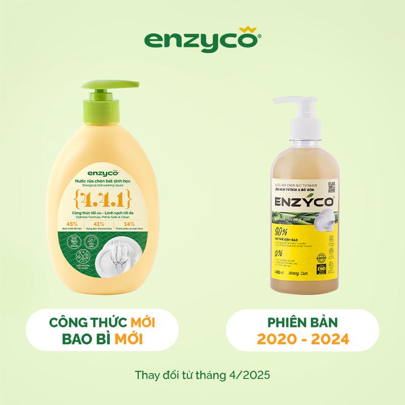 Nước rửa chén bát sinh học ENZYCO - Chiết xuất Bồ hòn và Enzyme Dứa - Hương thơm từ Tinh Dầu Gừng Ta Tự Nhiên 7