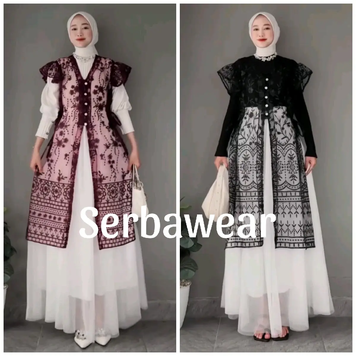 Kamaniya Outer Tunik  Brocade Lace Outer Atasan Wanita | Outer Kondangan |Outer Renda| Outer Brukat | Outer Tile | Outer Organza | Outer Lebaran Pesta