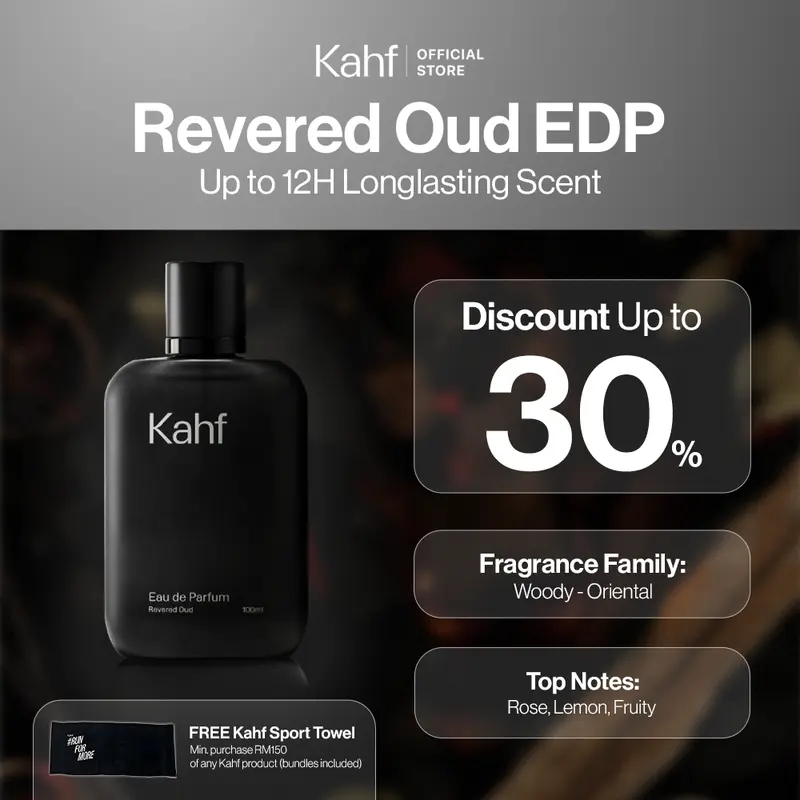 Kahf Revered Oud Eau de Parfum 100 ml Long-Lasting Fragrance