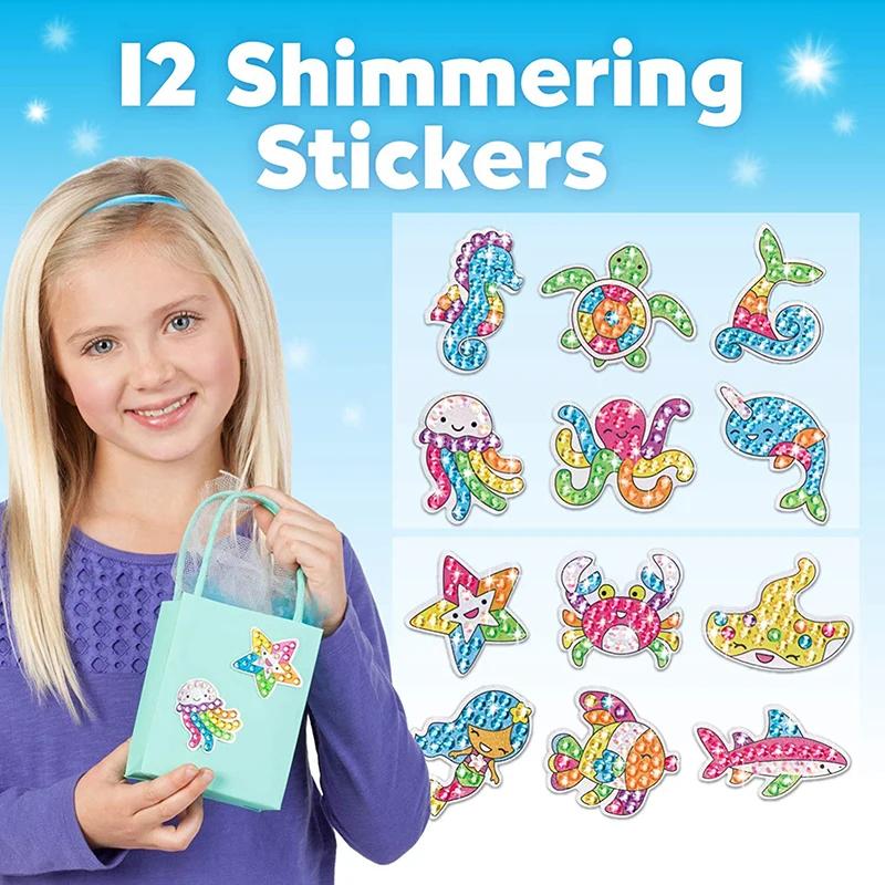 Product Introduction of 12 Create Big Gem Diamond Painting Sticker Kit Art Craft Girls Boys Unicorn Animal Sealife Magical Mosaic Dot Sticky Toys Gifts 5