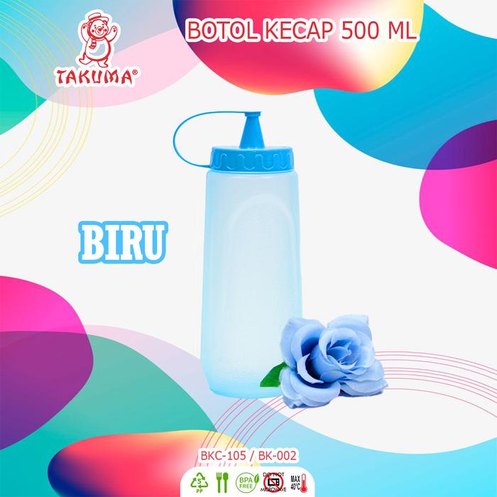 Gambar 6 PCS Botol Takuma Kecap BK002 500 ML - Pink, Hijau, Biru, atau Ungu - Bahan Plastik Elastis Aman untuk Makanan-Minuman - Kitchenware dari Takumashop88 Kab. Tangerang Tokopedia