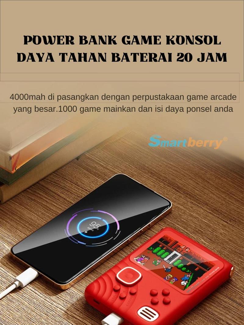 Product Introduction of DY12 Game Boy Powerbank Fast Charging With 1000 Retro Game 1