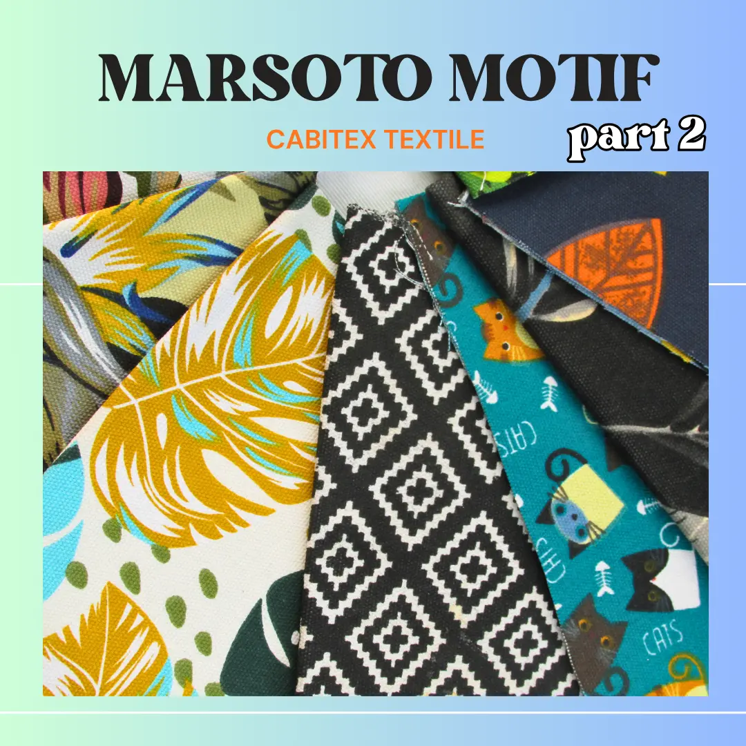 [150X45CM] PART 2/4 KAIN KANVAS MOTIF/KANVAS MARSOTO MOTIF
