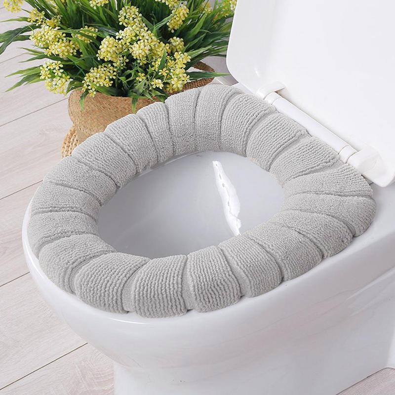 Product Introduction of Thảm Bọc Bồn Cầu, Ấm Áp Mùa Đông, Đệm Bồn Cầu Phòng Tắm, Dày Hơn Và Mềm Mại, Có Tay Cầm, Có Thể Giặt Được, Thích Hợp Cho Mùa Đông, U1C0 22